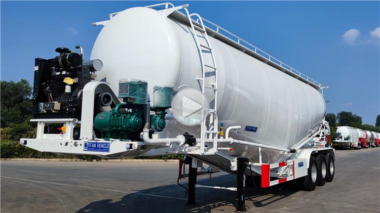 60 Ton Pneumatic Dry Bulk Tank Trailers in Costa Rica Caldera