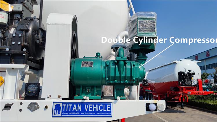 60 Ton Pneumatic Dry Bulk Tank Trailers in Costa Rica Caldera