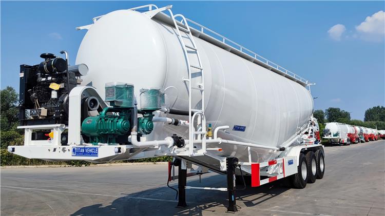 60 Ton Pneumatic Dry Bulk Tank Trailers in Costa Rica Caldera