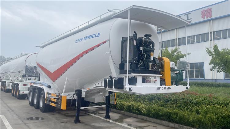Bulk Powder Tanker Trailer In Costa Rica | Cement Powder Truck Trailer for Sale