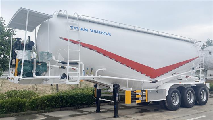 Bulk Powder Tanker Trailer In Costa Rica | Cement Powder Truck Trailer for Sale