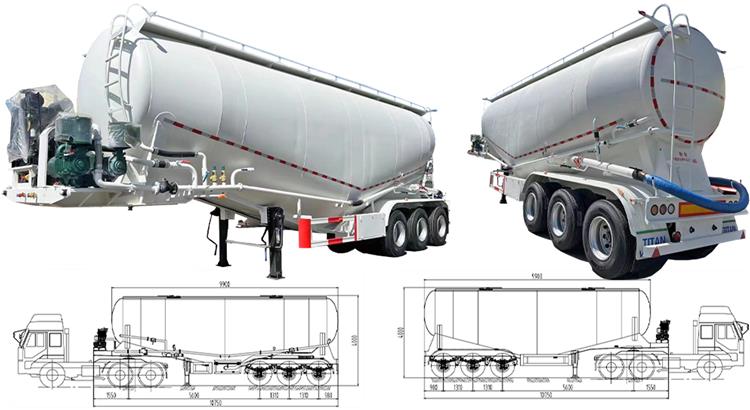 Cement Bulk Carrier Trailer for Sale In Costa Rica