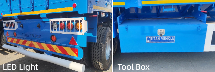 3 Axle 60 Ton Fence Semi Trailer  | Fence Cargo Trailer for Sale in Costa Rica
