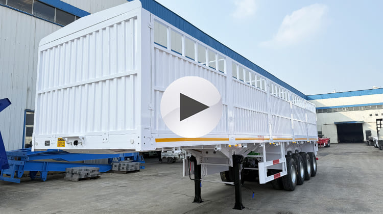 4 Axle Fence Cargo Trailer | Fence Trailer for Sale in Costa Rica