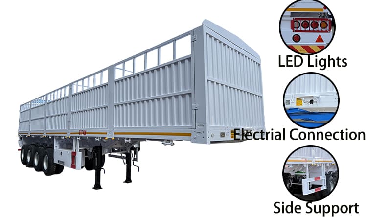4 Axle Fence Cargo Trailer | Fence Trailer for Sale in Costa Rica