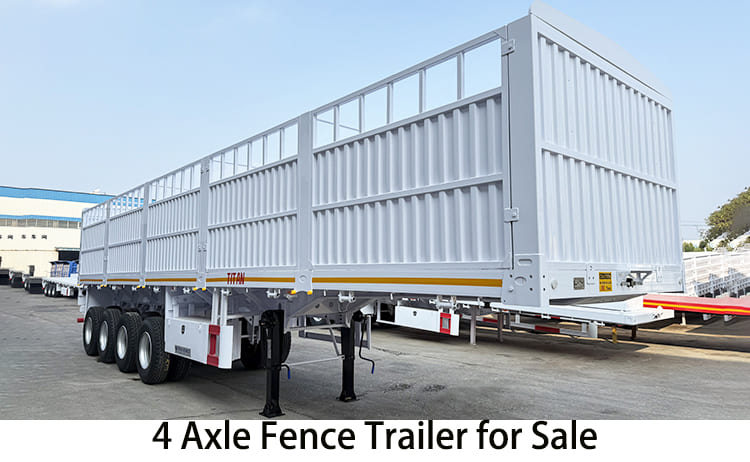 4 Axle Fence Cargo Trailer | Fence Trailer for Sale in Costa Rica