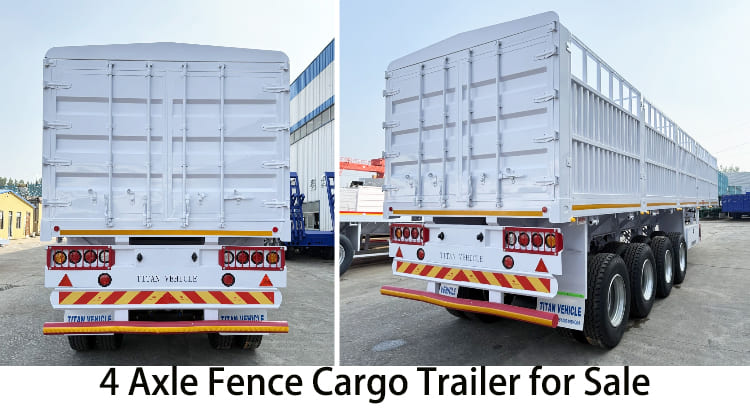 4 Axle Fence Cargo Trailer | Fence Trailer for Sale in Costa Rica
