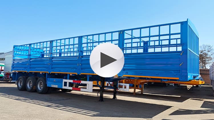 Tri Axle Fence Truck Trailer | Fence Trailer for Sale in Costa Rica