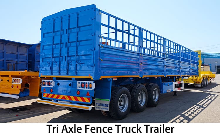 Tri Axle Fence Truck Trailer | Fence Trailer for Sale in Costa Rica