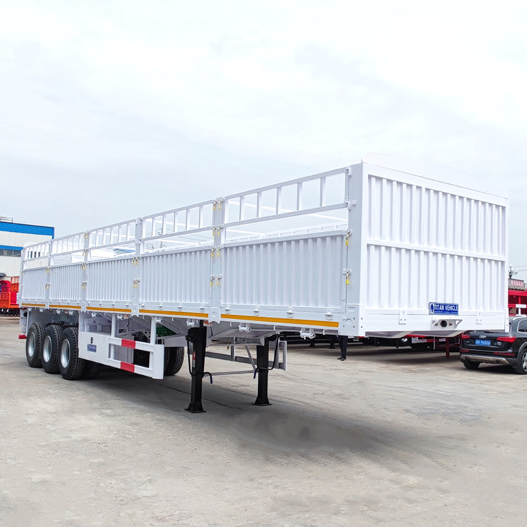 3 Axle 60 Ton Stake Semi Trailer